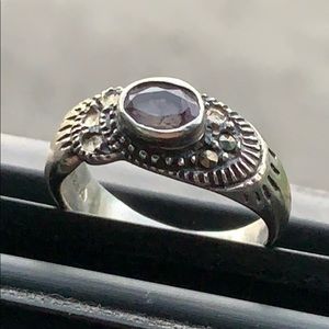VTG 925 Sterling Amethyst Ring